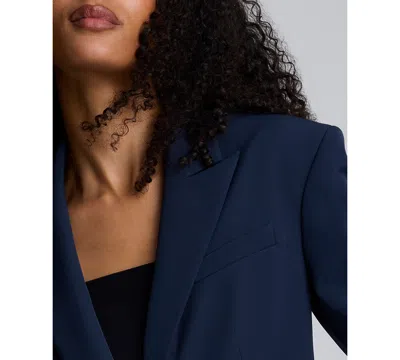 Kenneth Cole Luxe Twill Slim One Button Jacket In Multi