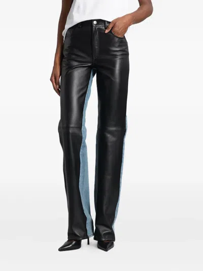 Haikure "bethany" Leather Pants In Black