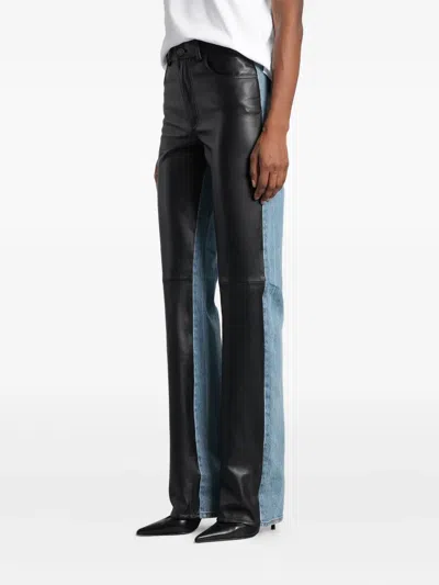 Haikure "bethany" Leather Pants In Black