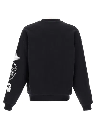 Y-3 Men's Graphic Crew Sweat In Black