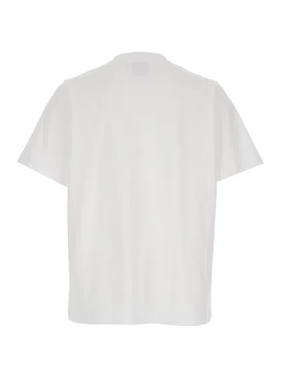 Casablanca Multicolour Graphic T-shirt With Organic Cotton Comfort In White