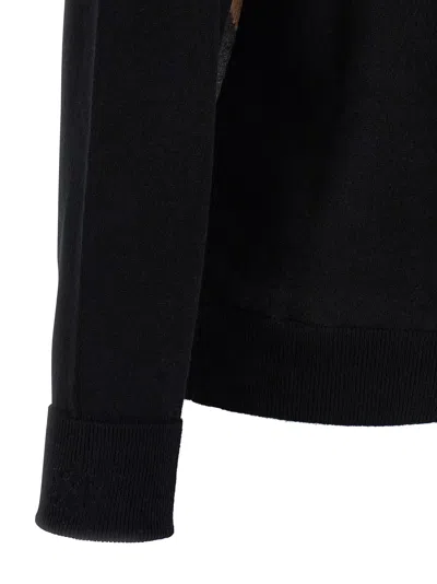 Ballantyne Argyle Pattern Sweater Sweaters And Cardigans Black In Black