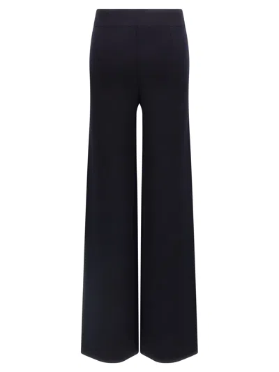 Max Mara Marzia Elastic-waist Palazzo Pants In Black