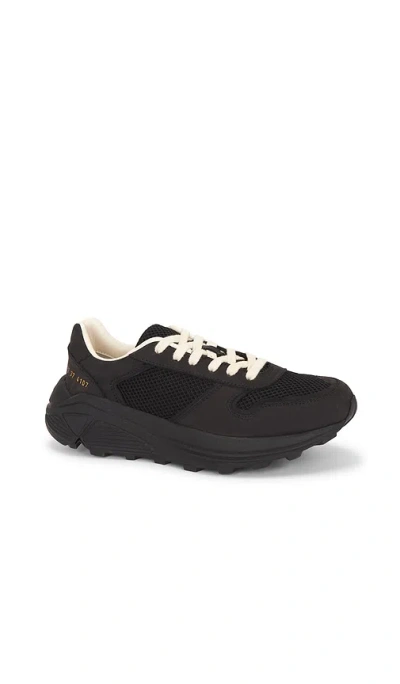 Common Projects Premium Runner Sneakers In Black