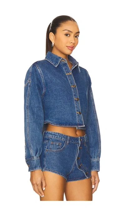 Lioness Sundrenched Shirt Mid Wash In Blue