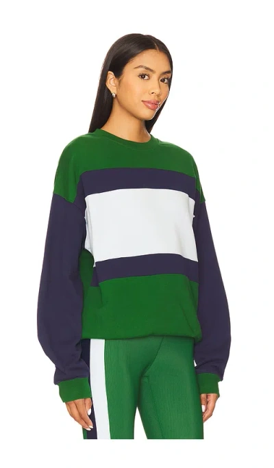 Beach Riot Devyn Oversized Crew-neck Sweatshirt In Green