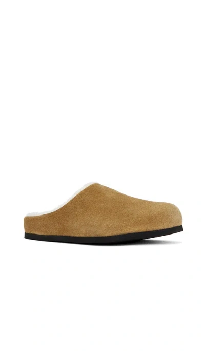 Common Projects Shearling Clog In Brown