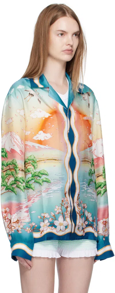 Casablanca Tennis Club Shirt In Multi