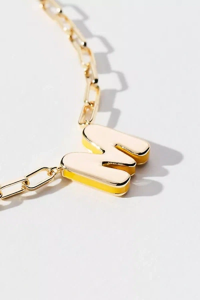 By Anthropologie Robot Monogram Paperclip Necklace