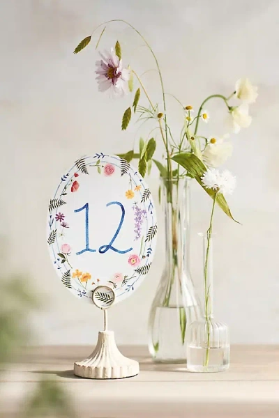 May We Fly Botanical Table Numbers, Set Of 20