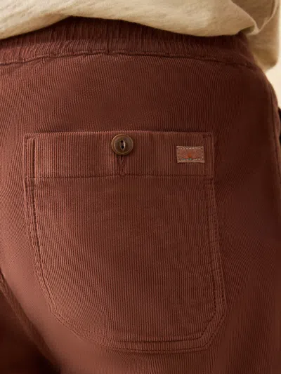 Faherty Corduroy Drawstring Utility Short In Brown