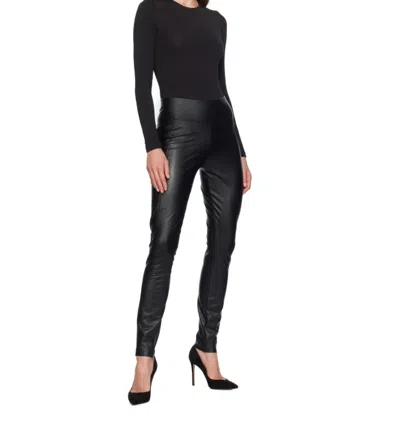 Wolford Shaping Leggings With High Waistband And Seam Detailing In Black