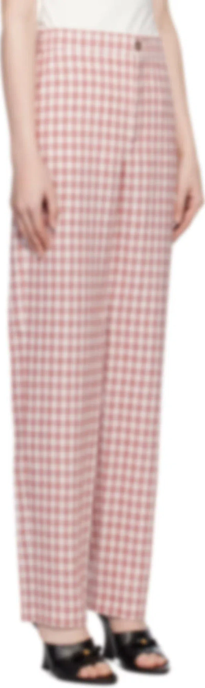 Moschino Patterned Casual Pants In Pink