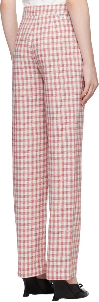 Moschino Patterned Casual Pants In Pink