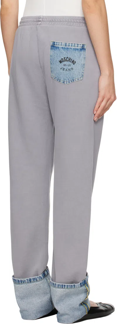 Moschino Drawstring Sweatpants In Gray