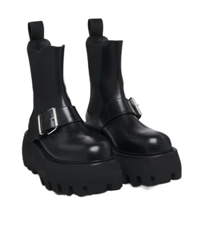 Alexander Mcqueen High Ankle Boots Alexander Mc Queen Leather Black