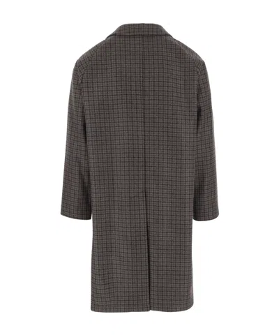 Tagliatore Houndstooth Pattern Jacket With Structured Collar And Flap Pockets In Gray