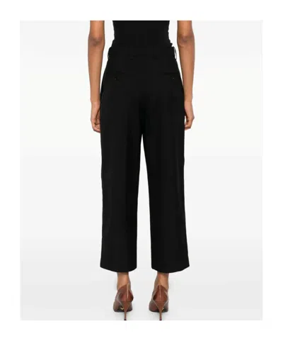 Marni Side-pockets Straight Trousers In Black