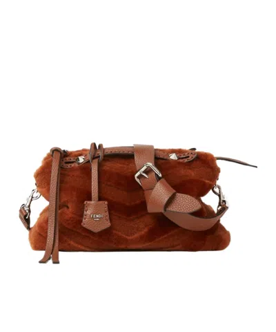 Fendi Medium By The Way Selleria Tote In Brown