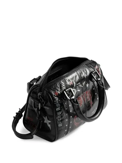 Zadig & Voltaire Graphic Star Print Cross-body Bag In Black