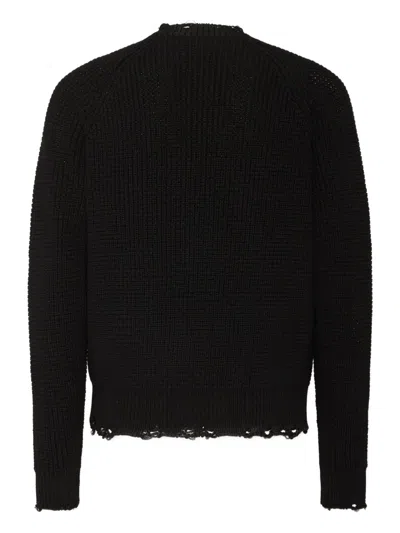 Dsquared2 Long-sleeved Sweater In Black