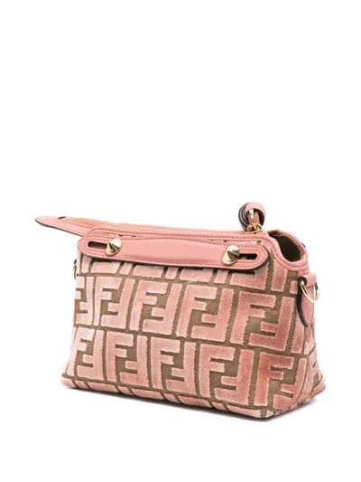 Fendi Mini By The Way Soft Shoulder Bag In Pink