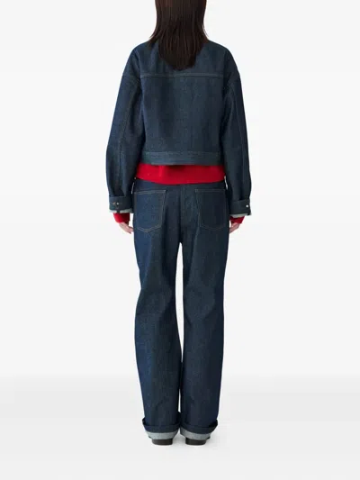 Studio Tomboy Button-fastening Denim Jacket In Blue