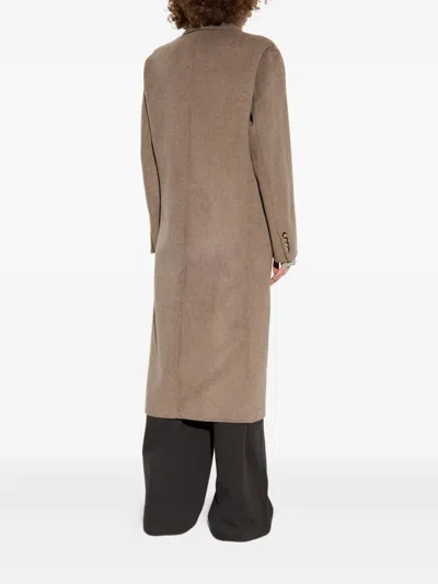 Rag & Bone Vasso Double Breasted Wool Blend Coat In Brown