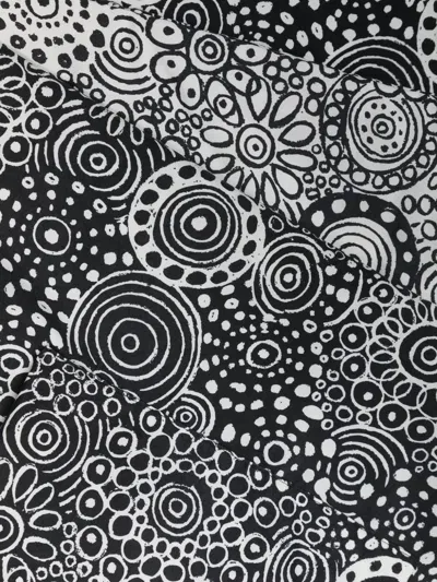 10 Corso Como Circle-pattern Scarf In Black