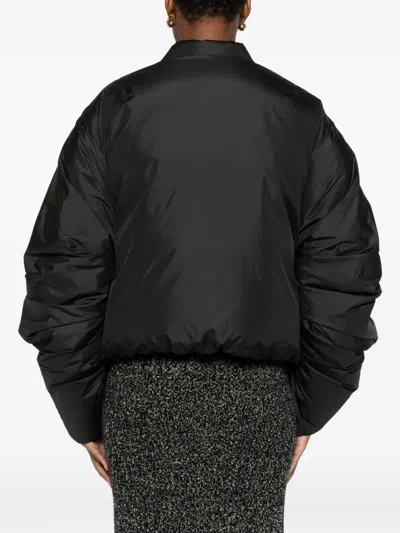 Khrisjoy Quilted Zip-front Jacket In Black