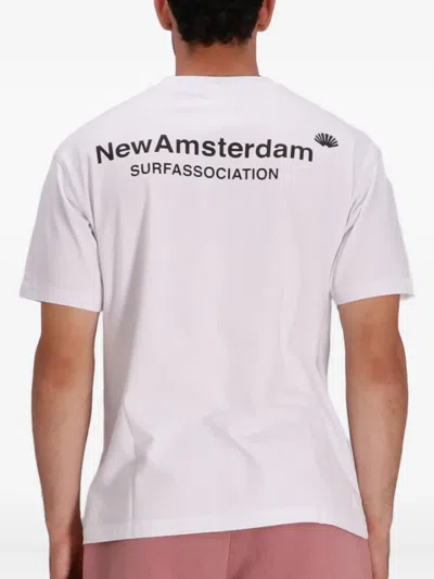 New Amsterdam Shell-logo T-shirt In White