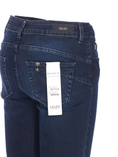 Liu •jo Five-pocket Trousers With Back Patch Pockets In Blue