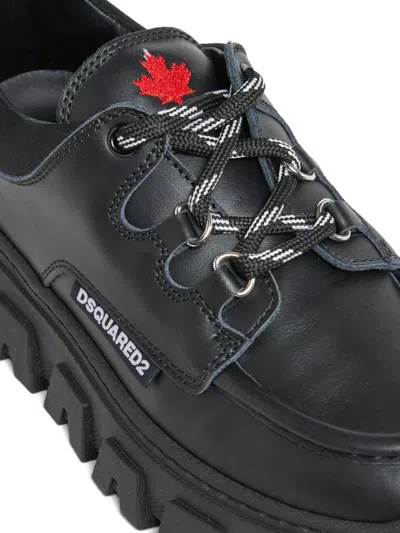 Dsquared2 Laced Shoes With Chunky Soles In Black