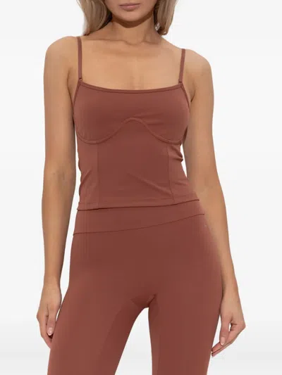 Rethinkit Studios Underwired Strap Top In Brown