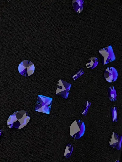 Alberta Ferretti Alberta Ferreti Black Wool Blend Cardigan In Black