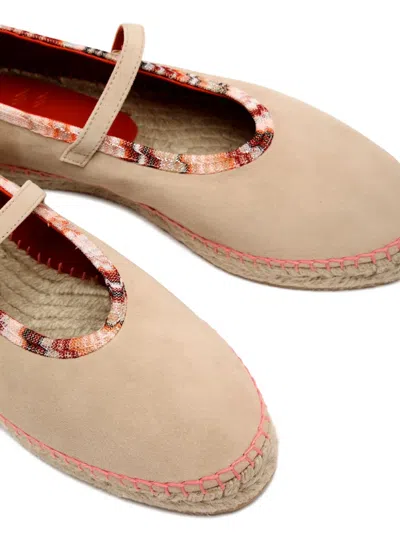 LOLA 绒面皮草编鞋