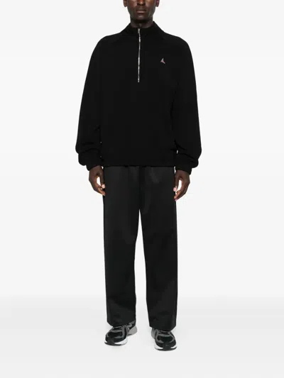 Roa Logo 490gsm Heavy Half Zip Clothing In Black
