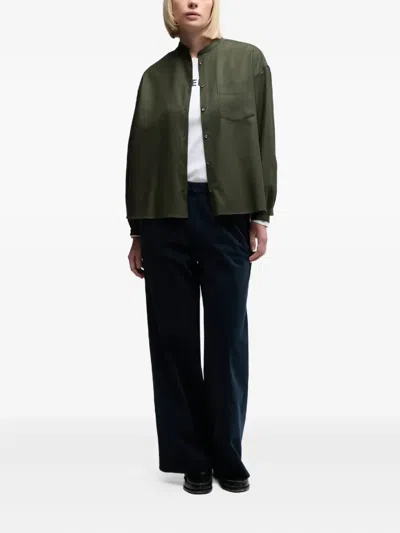 Aspesi Patch-pocket Shirt In Green