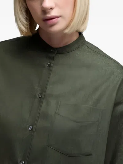 Aspesi Patch-pocket Shirt In Green