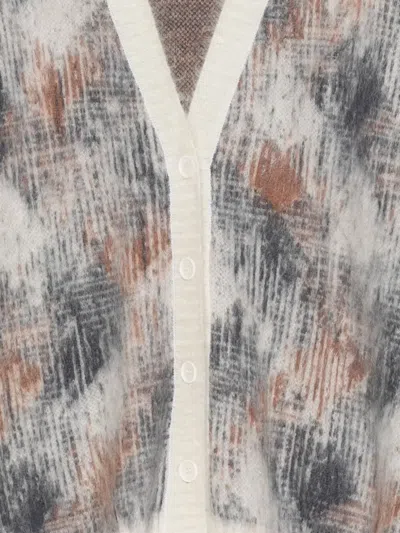 Mrz Abstract-pattern Button Cardigan In Multi