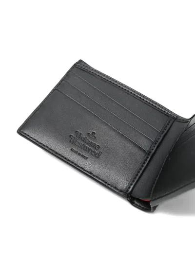 Vivienne Westwood Bi-fold Wallet With Tartan Plaid Design In Green