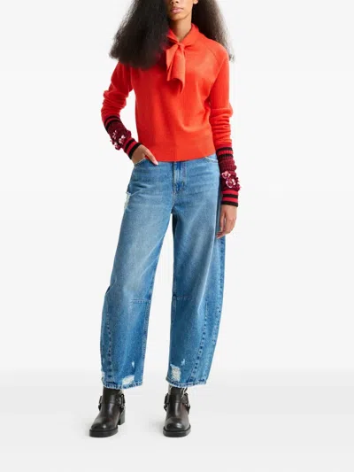 Essentiel Antwerp Invited Cashmere Sweater In Red