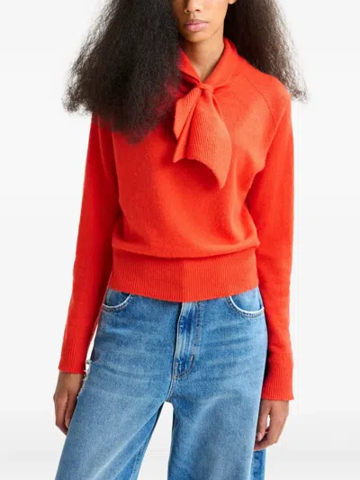 Essentiel Antwerp Invited Cashmere Sweater In Red