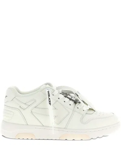 Off-white Low-top Calf Leather Sneakers In White