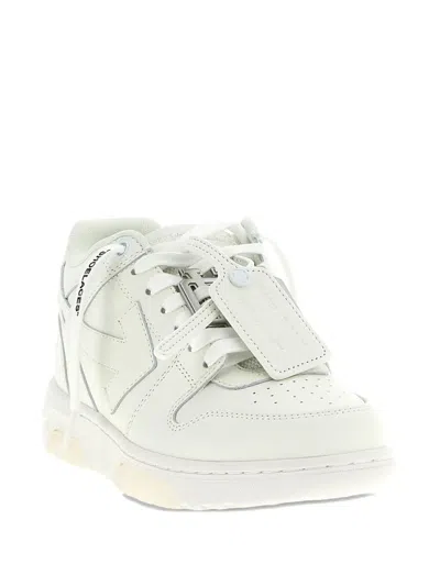 Off-white Low-top Calf Leather Sneakers In White