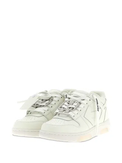 Off-white Low-top Calf Leather Sneakers In White