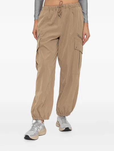 Rethinkit Studios Drawstring Cargo-pocket Trousers In Brown
