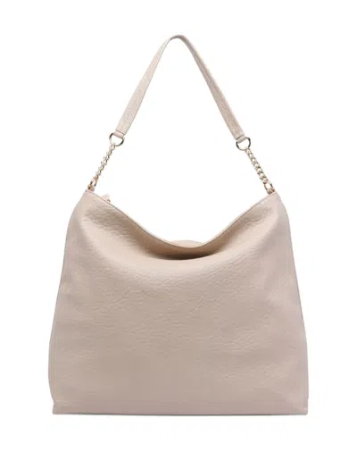 Liu •jo Medium Hobo Bag Chain Strap In Neutral