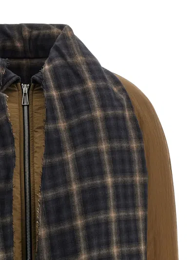 KRISTEN 填充格纹细节夹克