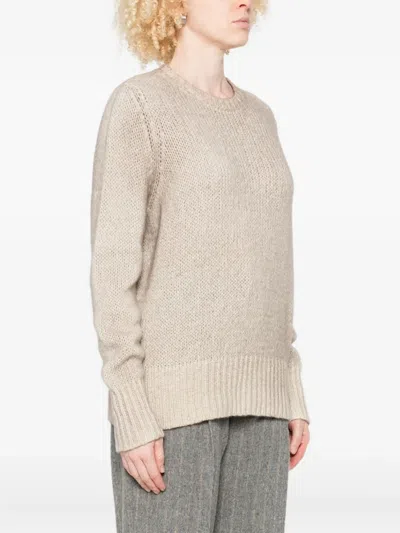 Avant Toi Cashmere Crewneck Pullover In Neutral